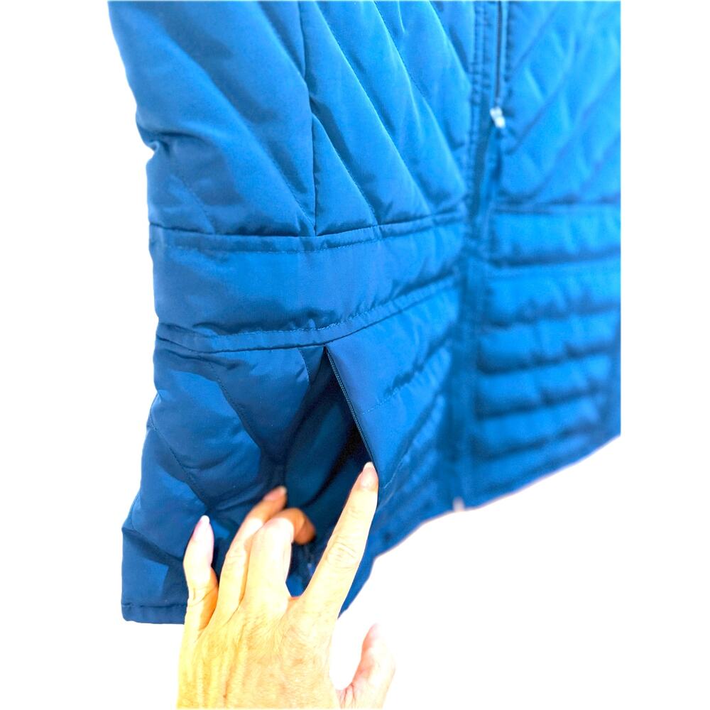 LOFT Peacock Blue Quilted Puffer Vest Size XS 💙💎💙 - Picture 8 of 15